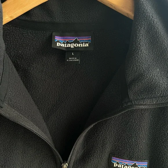 Patagonia Black Fleece Quarter Zip- Micro D - Picture 3 of 4